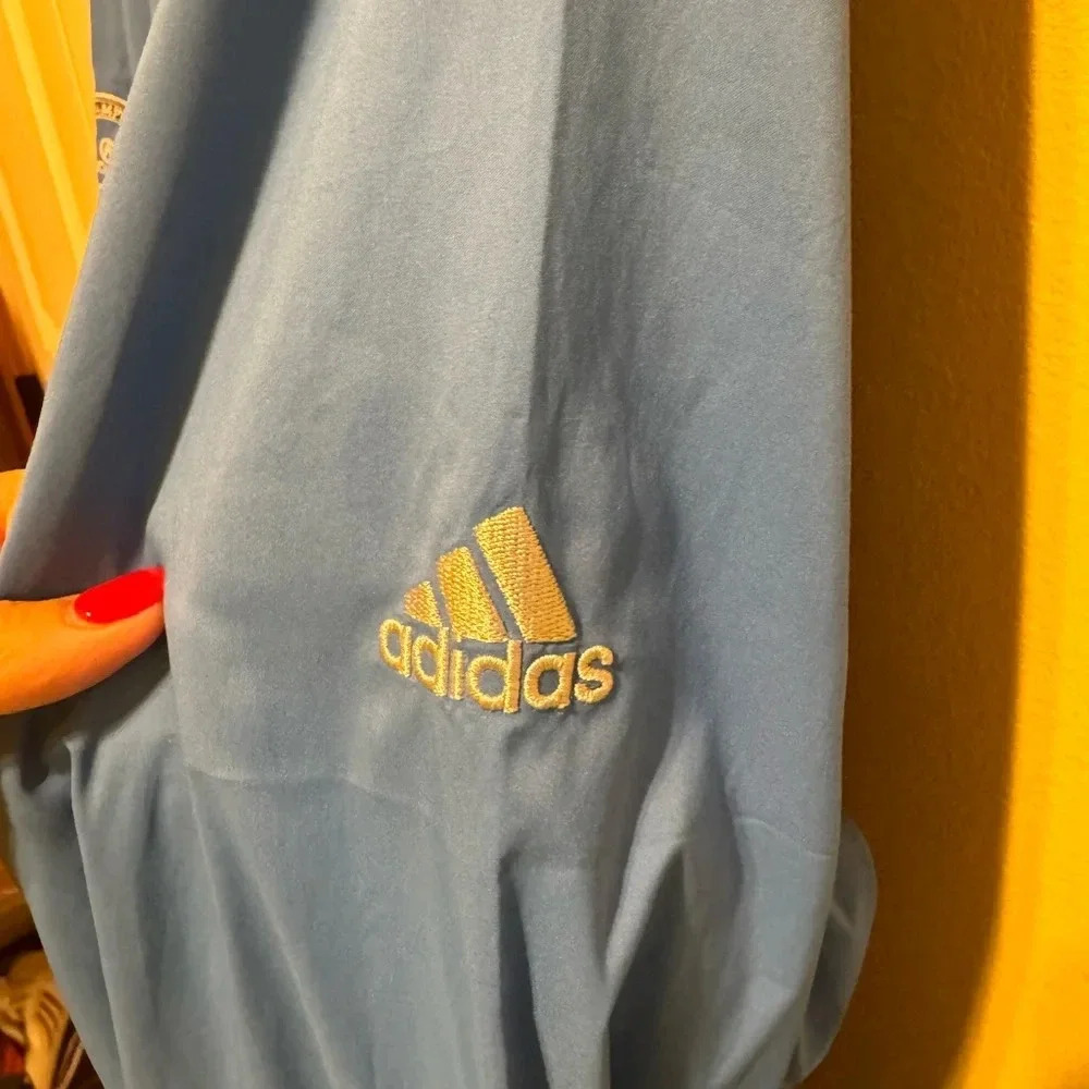 Adidas Men’s Blue Quarter Zip Pullover Size 2XL - Picture 3 of 7